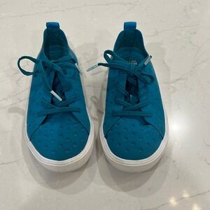 Native Shoes Kids Teal Blue Slip-On Sneakers